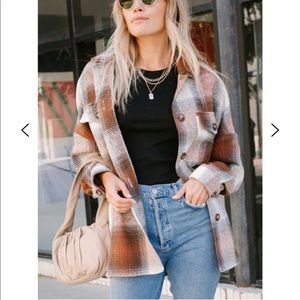 NWT - Amaryllis Falling Leaves Shacket